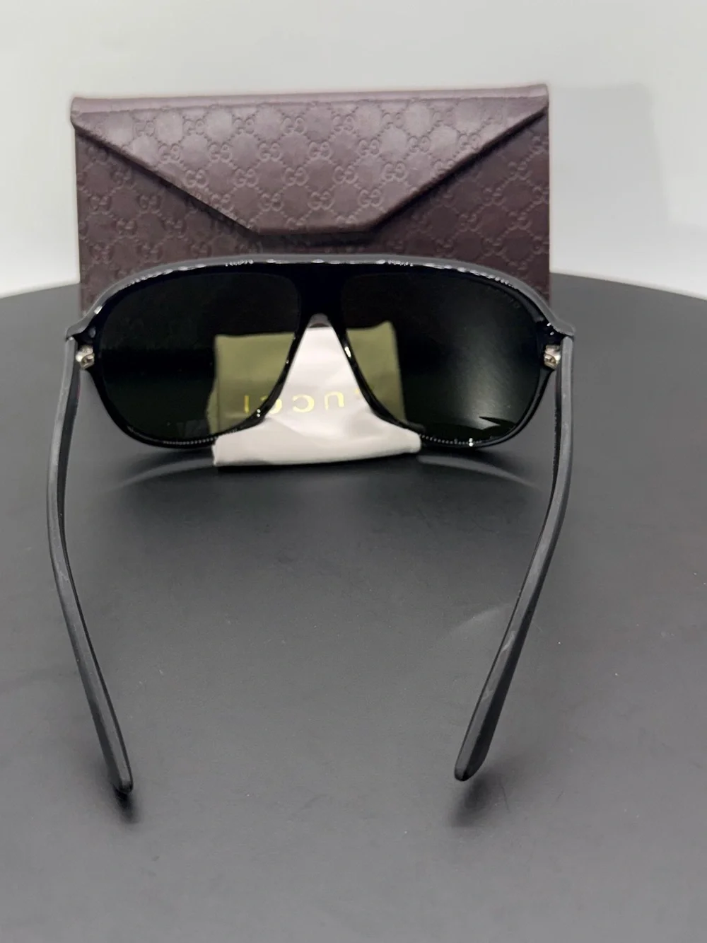 Gucci Aviator Sunglasses with leather case